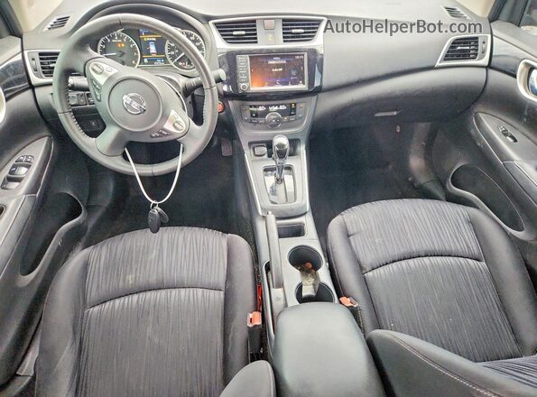 3N1AB7AP7KL606746 2019 NISSAN SENTRA Black Вид панелі приладів