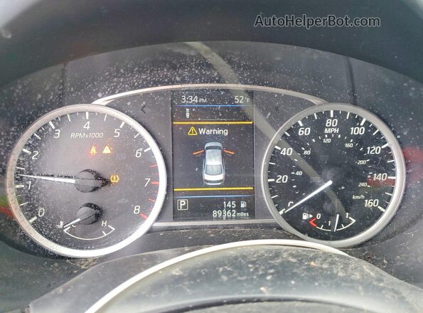 3N1AB7AP7KL627029 2019 NISSAN SENTRA Black Vista del cuadro de instrumentos