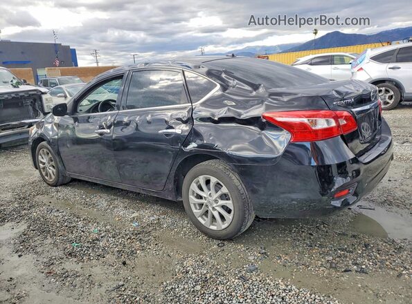3N1AB7AP7KL627029 2019 NISSAN SENTRA Black Trasero izquierdo
