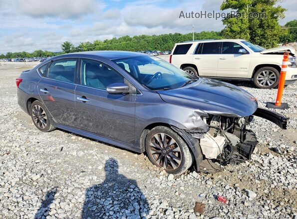 3N1AB7AP7KY210092 2019 NISSAN SENTRA Gray Delantero derecho