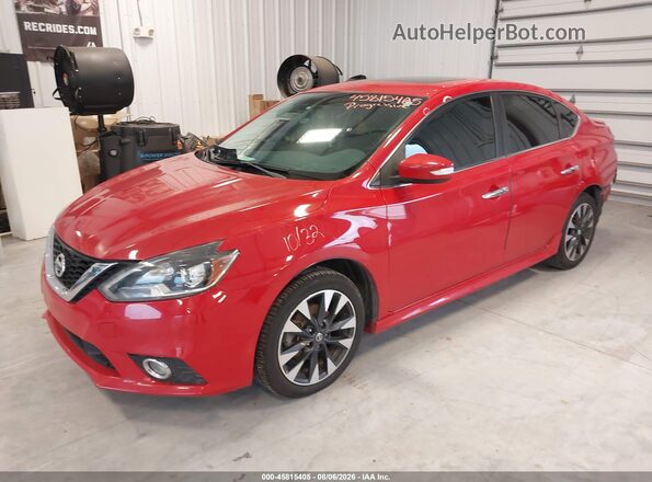 3N1AB7AP7KY212859 2019 NISSAN SENTRA Red Przód lewy