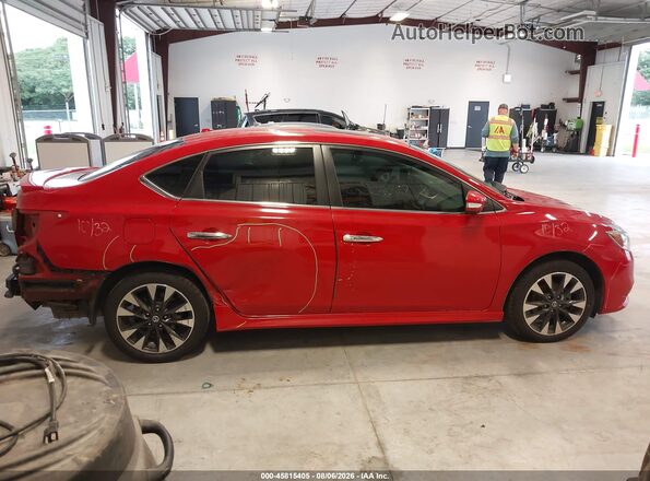 3N1AB7AP7KY212859 2019 NISSAN SENTRA Red Widok wnętrza 360 stopni