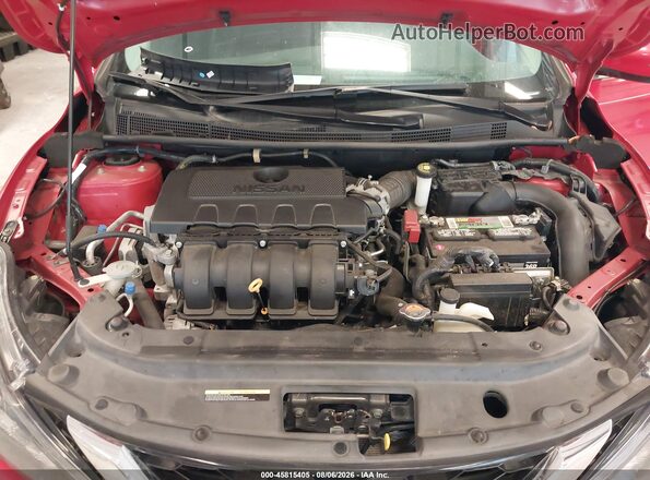3N1AB7AP7KY212859 2019 NISSAN SENTRA Red Widok z tyłu