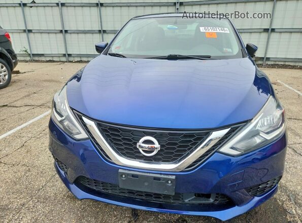 3N1AB7AP7KY242363 2019 NISSAN SENTRA Blue წინა ხედი