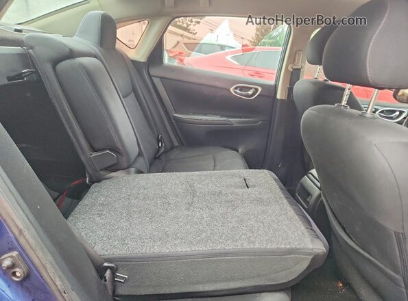 3N1AB7AP7KY242363 2019 NISSAN SENTRA Blue უკანა სავარძლების ხედი