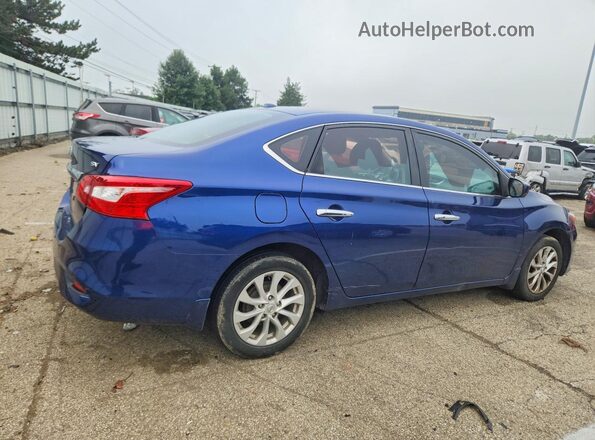 3N1AB7AP7KY242363 2019 NISSAN SENTRA Blue უკანა მარჯვენა