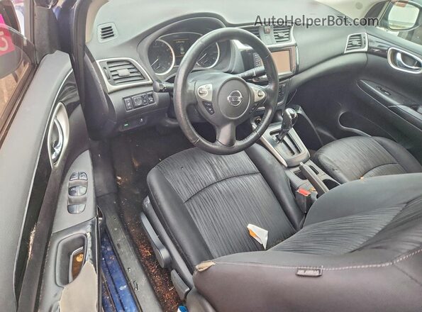 3N1AB7AP7KY242363 2019 NISSAN SENTRA Blue წინა პანელის ხედი