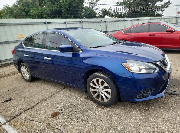 3N1AB7AP7KY242363 2019 NISSAN SENTRA Blue წინა მარჯვენა