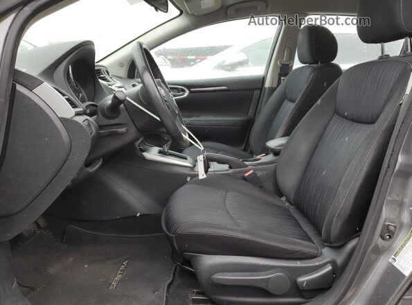 3N1AB7AP7KY243139 2019 NISSAN SENTRA Gray Widok wnętrza z przodu