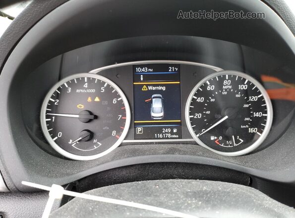 3N1AB7AP7KY243139 2019 NISSAN SENTRA Gray Widok zestawu wskaźników