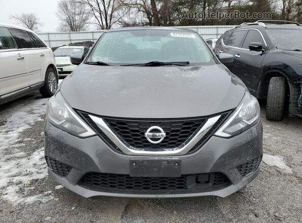 3N1AB7AP7KY243139 2019 NISSAN SENTRA Gray Widok z przodu