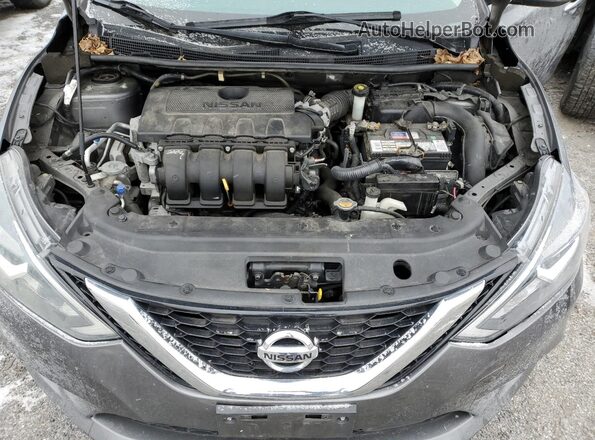3N1AB7AP7KY243139 2019 NISSAN SENTRA Gray Widok wnętrza z tyłu