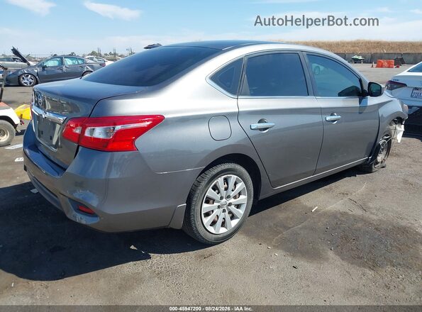 3N1AB7AP7KY251824 2019 NISSAN SENTRA Серый Задняя правая четверть