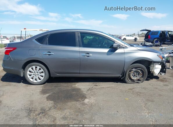 3N1AB7AP7KY251824 2019 NISSAN SENTRA Серый Панорамный вид салона 360°