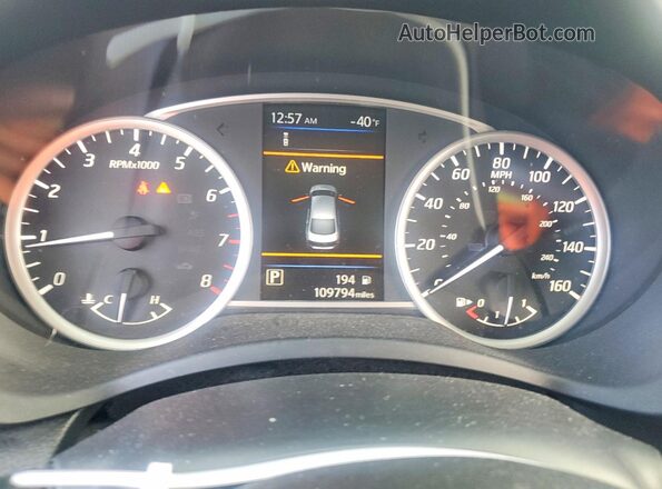 3N1AB7AP7KY251869 2019 NISSAN SENTRA Silver Instrument cluster view