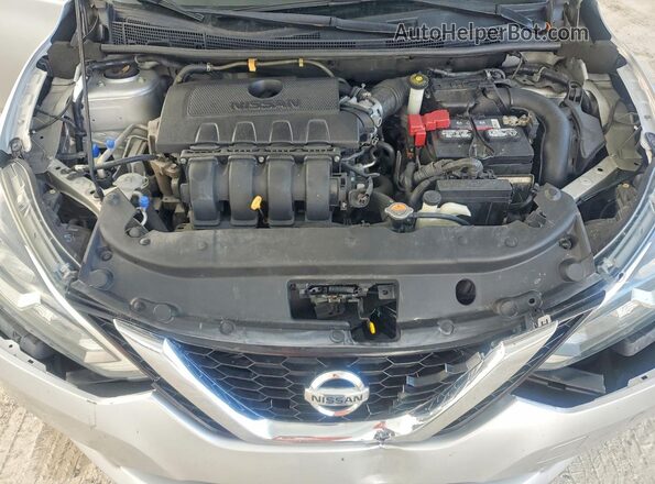 3N1AB7AP7KY251869 2019 NISSAN SENTRA Silver Rear interior view