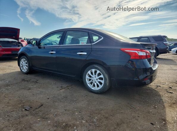 3N1AB7AP7KY294303 2019 NISSAN SENTRA Black Trasero izquierdo