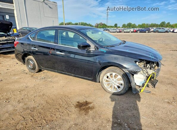 3N1AB7AP7KY294303 2019 NISSAN SENTRA Black Delantero derecho