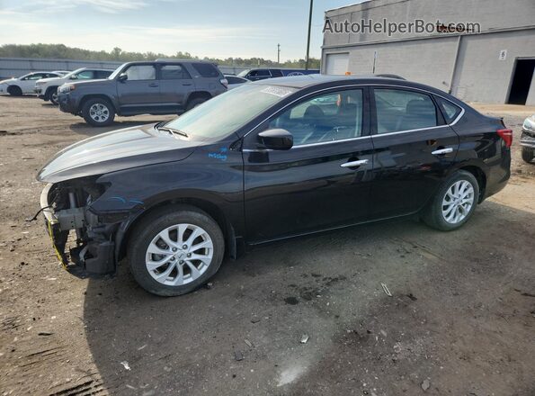 3N1AB7AP7KY294303 2019 NISSAN SENTRA Black Vista interior de 360 grados