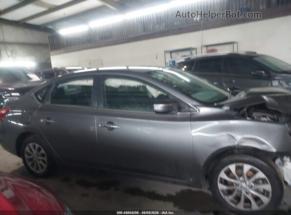 3N1AB7AP7KY307177 2019 NISSAN SENTRA Серый Вид задней части салона