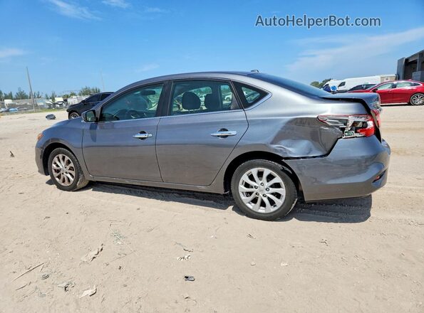 3N1AB7AP7KY308829 2019 NISSAN SENTRA Серый Задняя левая четверть
