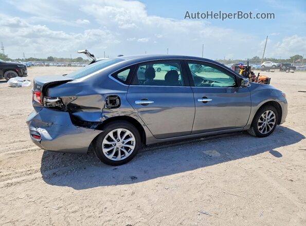 3N1AB7AP7KY308829 2019 NISSAN SENTRA Серый Задняя правая четверть