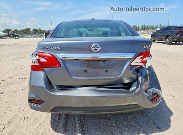 3N1AB7AP7KY308829 2019 NISSAN SENTRA Серый Вид сзади