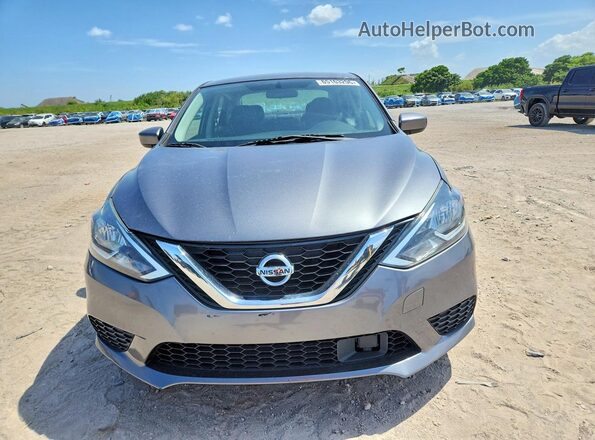 3N1AB7AP7KY308829 2019 NISSAN SENTRA Серый Вид спереди