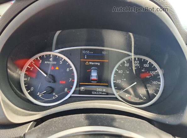 3N1AB7AP7KY308829 2019 NISSAN SENTRA Серый Вид щитка приборов