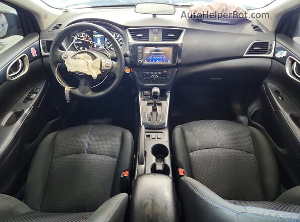 3N1AB7AP7KY309592 2019 NISSAN SENTRA Black Widok deski rozdzielczej
