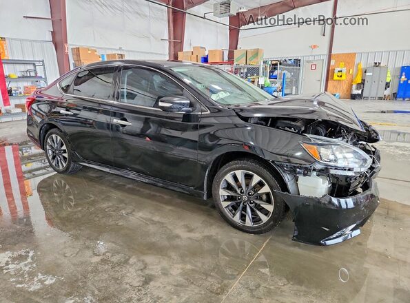 3N1AB7AP7KY309592 2019 NISSAN SENTRA Black Przód prawy