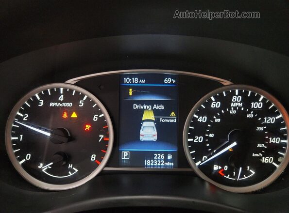 3N1AB7AP7KY309592 2019 NISSAN SENTRA Black Widok zestawu wskaźników