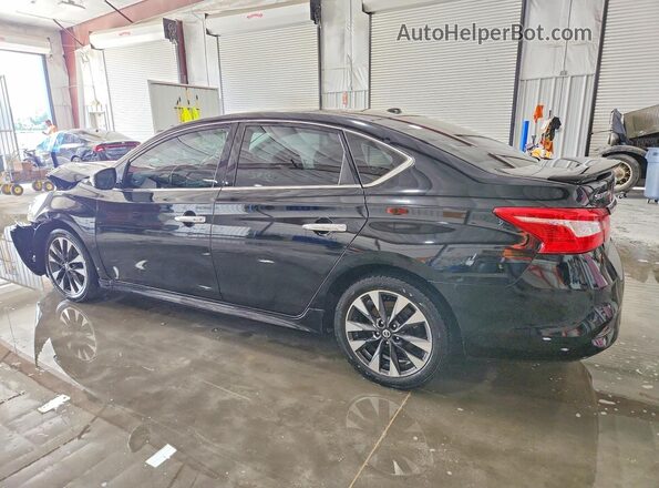 3N1AB7AP7KY309592 2019 NISSAN SENTRA Black Tył lewy