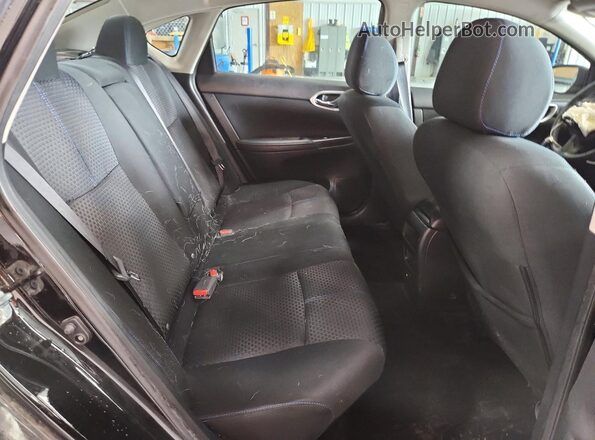 3N1AB7AP7KY309592 2019 NISSAN SENTRA Black Widok tylnych siedzeń