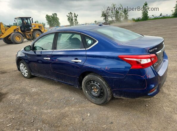 3N1AB7AP7KY315103 2019 NISSAN SENTRA Blue Rear left