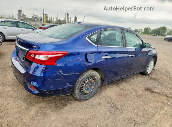 3N1AB7AP7KY315103 2019 NISSAN SENTRA Blue Rear right