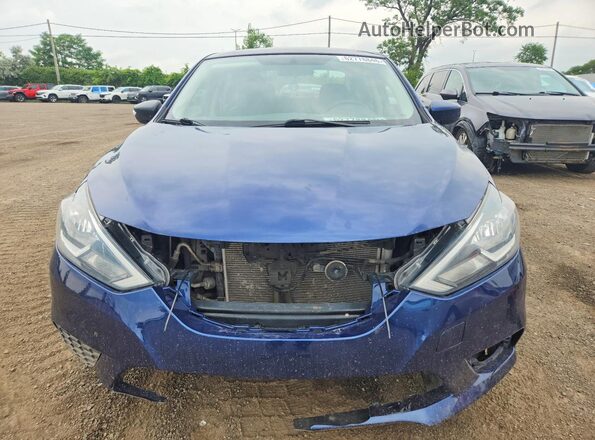 3N1AB7AP7KY315103 2019 NISSAN SENTRA Blue Front view