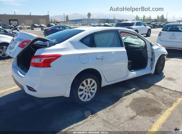 3N1AB7AP7KY349736 2019 NISSAN SENTRA White Հետևի աջ