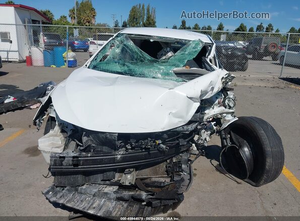 3N1AB7AP7KY349736 2019 NISSAN SENTRA White Սարքավորումների վահանակի տեսք