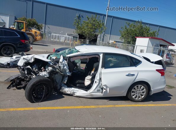 3N1AB7AP7KY349736 2019 NISSAN SENTRA White Սալոնի 360 աստիճան տեսք