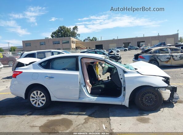 3N1AB7AP7KY349736 2019 NISSAN SENTRA White Սալոնի հետևի տեսք