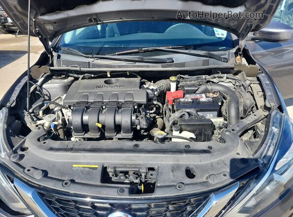 3N1AB7AP7KY357190 2019 NISSAN SENTRA Угольный Вид задней части салона