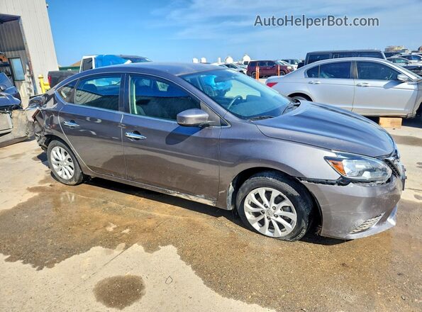 3N1AB7AP7KY357190 2019 NISSAN SENTRA Угольный Передняя правая четверть
