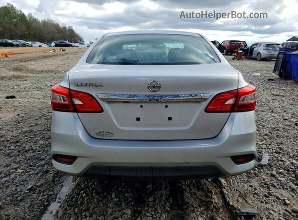 3N1AB7AP7KY360624 2019 NISSAN SENTRA Silver Widok z tyłu