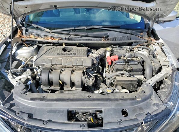 3N1AB7AP7KY360624 2019 NISSAN SENTRA Silver Widok wnętrza z tyłu