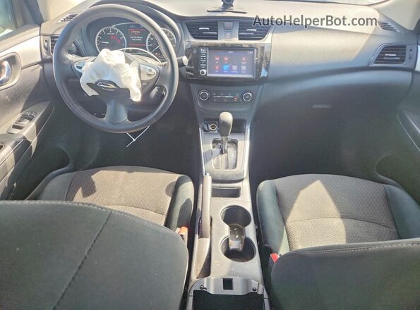 3N1AB7AP7KY360624 2019 NISSAN SENTRA Silver Widok deski rozdzielczej