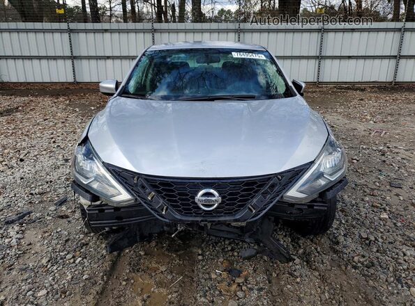 3N1AB7AP7KY360624 2019 NISSAN SENTRA Silver Widok z przodu