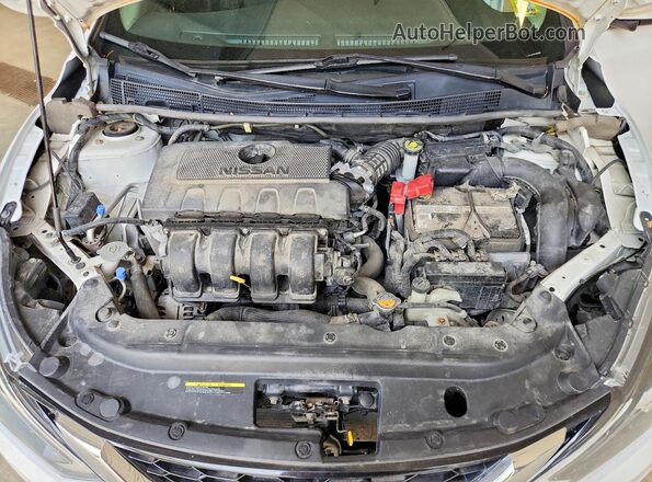 3N1AB7AP7KY361000 2019 NISSAN SENTRA White Widok wnętrza z tyłu