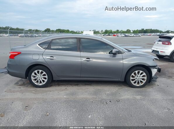 3N1AB7AP7KY361594 2019 NISSAN SENTRA Gray Панорамний вид салону 360°