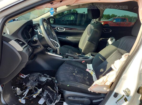 3N1AB7AP7KY365693 2019 NISSAN SENTRA White Вид салону спереду